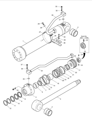 DOOSAN DX225LCA Excavateur hydraulique tuyau d'huile de fer pour usine de fabrication