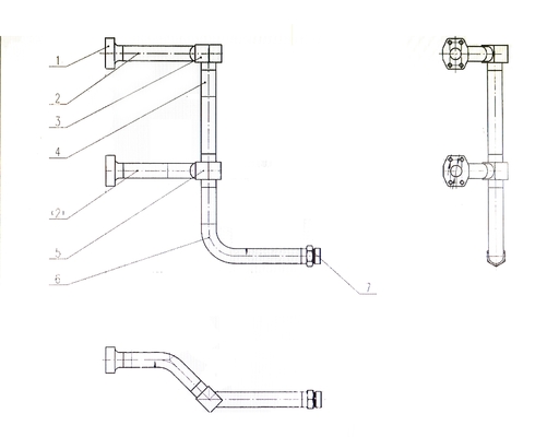 SE210 SE215 Tubes d'huile de cylindre pour tubes d'excavatrice de Hantui provenant de magasins de matériaux de construction
