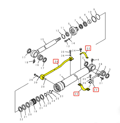 PC120 PC130 Distributeur de système hydraulique tuyau à seau et tuyau de retour du pétrole pour votre
