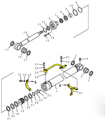 PC120 PC130 Excavateur tuyaux système hydraulique distributeur tuyau à godet