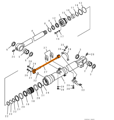 PC200 Système hydraulique économique Distributeur et tuyau de retour pour tuyau de fer de pelleteuse