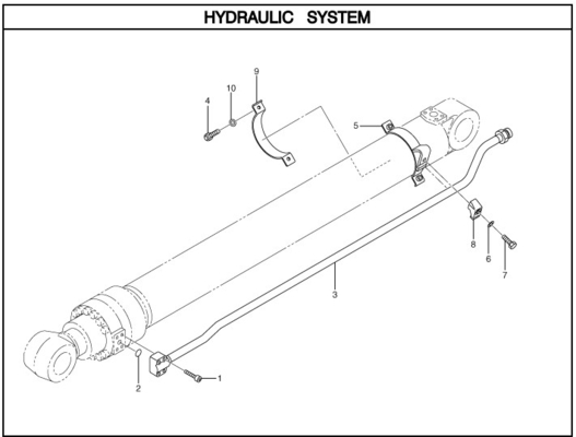 Pipe de cylindre hydraulique pour excavatrice 320D 247-8833 pour tuyau à bras avec conception de tube en acier
