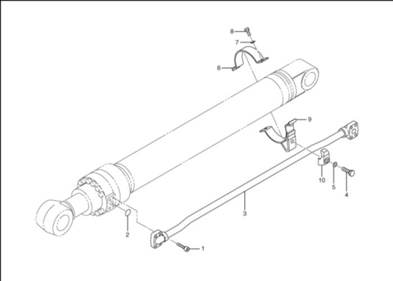 Pipe de cylindre hydraulique pour excavatrice Cat320d 274-2547 Pipe à godet avec tube en acier
