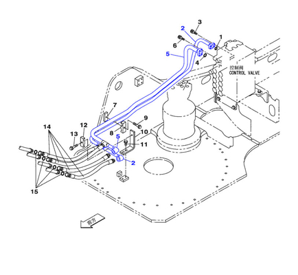Boutiques de matériaux de construction Tubes en acier pour tuyaux de cylindres hydrauliques pour excavatrice SH210-5A