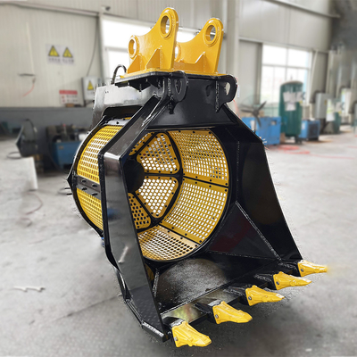 Tiejia Sieve Bucket 1,2m3 Excavateur à écran rotatif pour 4 tonnes 6 tonnes 10 tonnes