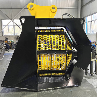Tiejia Sieve Bucket 1,2m3 Excavateur à écran rotatif pour 4 tonnes 6 tonnes 10 tonnes