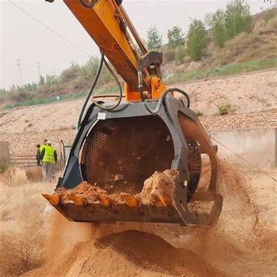 Tiejia Sieve Bucket 1,2m3 Excavateur à écran rotatif pour 4 tonnes 6 tonnes 10 tonnes