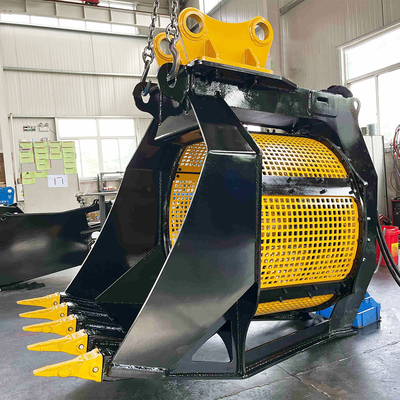 Bouteille de sélection de sable pour excavatrice de 5 à 40 tonnes personnalisée avec fonction rotative