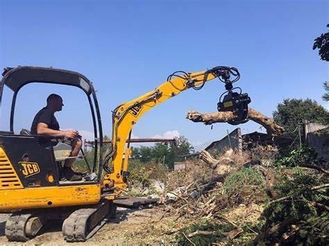 3 tonnes Excavateur hydraulique Attachements en rotation en bois Grippe max Jaw ouverture 1,5m